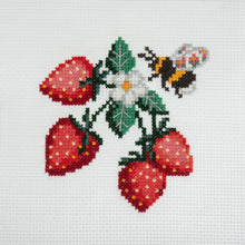 Load image into Gallery viewer, Trimits Cross Stitch Kit: Bee & Strawberries