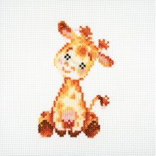 Load image into Gallery viewer, Trimits Counted Cross Stitch Kit: Mini: Giraffe