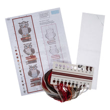 Load image into Gallery viewer, Trimits Counted Cross Stitch Kit: Bookmark: Owls