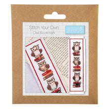Load image into Gallery viewer, Trimits Counted Cross Stitch Kit: Bookmark: Owls