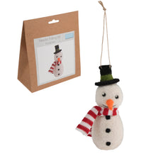 Load image into Gallery viewer, Trimits Needle Felting Kit: Christmas: Snowman