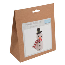Load image into Gallery viewer, Trimits Needle Felting Kit: Christmas: Snowman