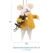 Load image into Gallery viewer, Trimits Needle Felting Kit: Flower Mouse