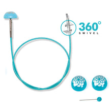 Load image into Gallery viewer, Knit Pro The Mindful Collection: 360° Swivel Cable: Interchangeable