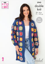 Load image into Gallery viewer, King Cole Pattern 5943 DK Crochet Cardigans
