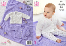 Load image into Gallery viewer, King Cole Pattern 6013 DK Cardigans and Blanket
