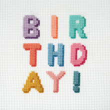 Load image into Gallery viewer, Trimits Counted Cross Stitch Kit: Mini: Birthday
