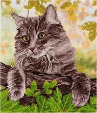 Load image into Gallery viewer, Trimits Counted Cross Stitch Kit: Large: Cat
