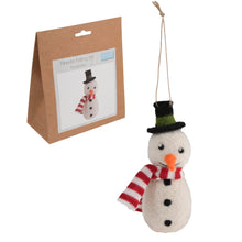 Load image into Gallery viewer, Trimits Needle Felting Kit: Christmas: Snowman
