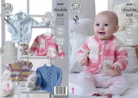 King Cole Pattern 4549 DK Sweaters and Cardigans