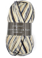 Load image into Gallery viewer, Woolcraft Superwash 4 ply Sock Yarn 100g
