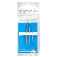 Load image into Gallery viewer, Milward Chenille Needles No 18-24 6pc
