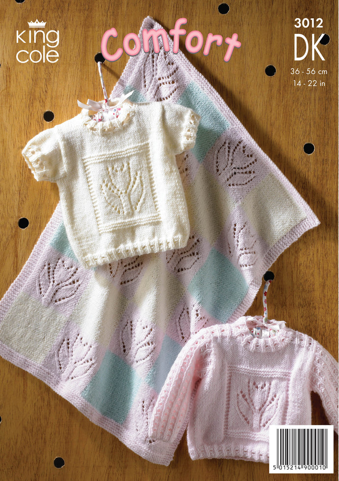 King Cole Pattern 3012 DK Sweaters and Blanket