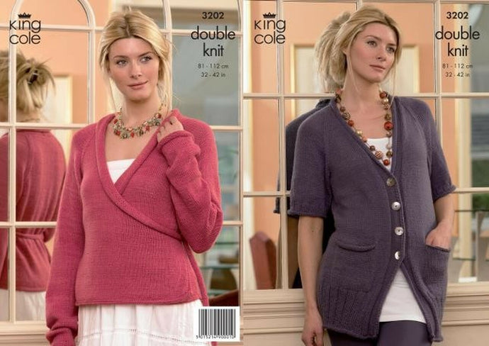 King Cole Pattern 3202 DK Cardigans