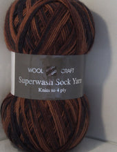 Load image into Gallery viewer, Woolcraft Superwash 4 ply Sock Yarn 100g
