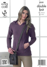 Load image into Gallery viewer, King Cole Pattern 4101 DK Sweater and Hoodie
