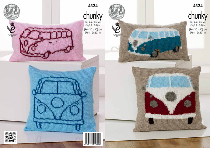 King Cole Pattern 4324 Camper Van Cushion