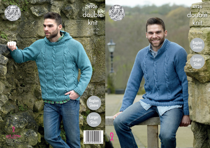 King Cole Pattern 4926 DK Sweater and Hoodie