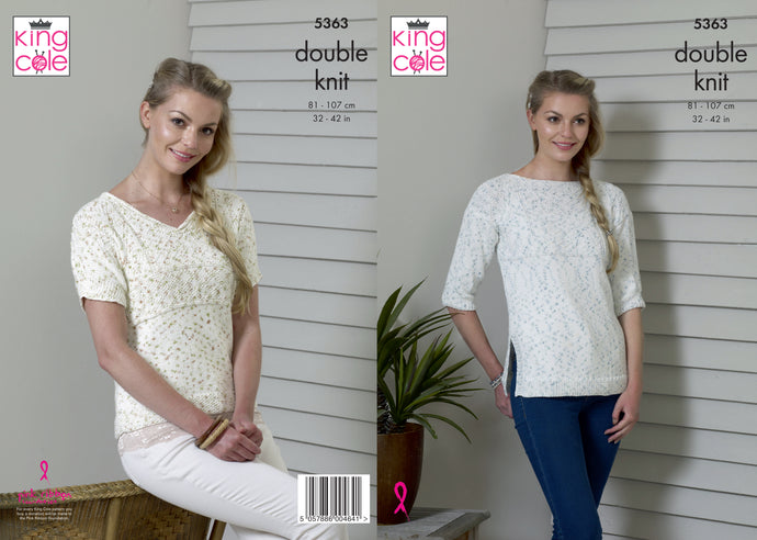 King Cole Pattern 5363 DK Top and Tunic