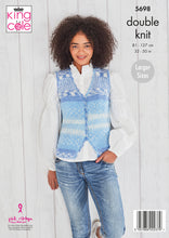 Load image into Gallery viewer, King Cole Pattern 5698 DK Cardigan and Waistcoat
