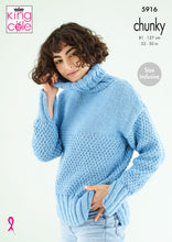 Load image into Gallery viewer, King Cole Pattern 5916 Chunky Sweaters
