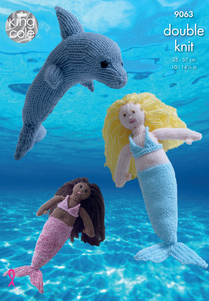 King Cole Pattern 9063 DK Mermaid and Dolphin