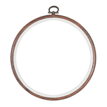 Load image into Gallery viewer, Stitch Garden Embroidery Hoops Flexi Round - Woodgrain
